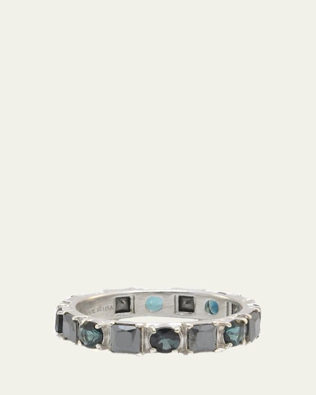 New World Hematite & Tourmaline Stack Band, Size
